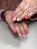Bijwerking ander salon (met verlening) + medium nailart €76